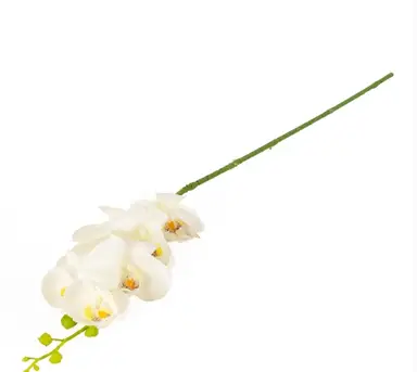 Candlelight Artificial Orchid Flower Stem White 86cm