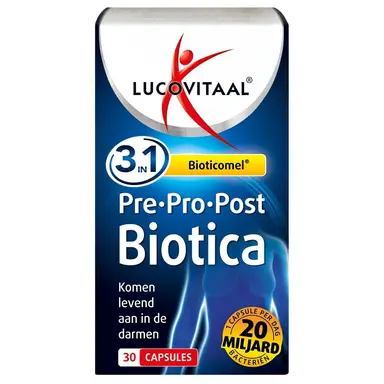 Lucovitaal 3-in-1 Bioticomel Pre · Pro · Post Biotica 30 capsules