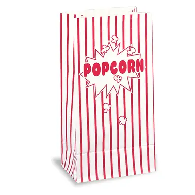 Unique Party Paper Popcorn Bags, 10 Pack