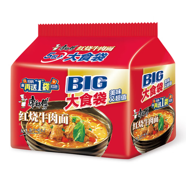 Master Kong Big Pack Braised Beef Noodles 5 Packs 145g*5