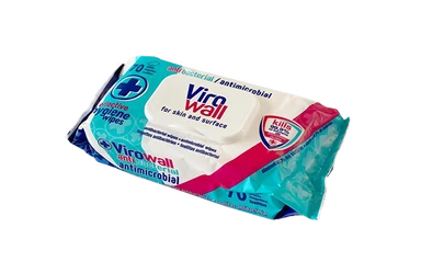 Virowall Antibacterial 70 Wipes for Skin and Surface