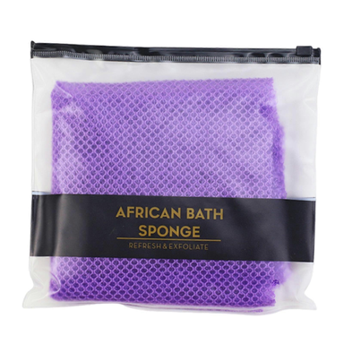 Kit d’Éponge en Filet Africaine – 90 g – Violet – Avec Cordon