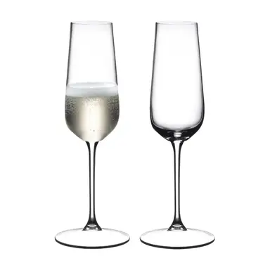 RIEDEL Champagnerflöte - Kristallglas - 250ml (voll) - 2er Set - 6424/08 - Grape At Sektglas, Spülmaschinenfest