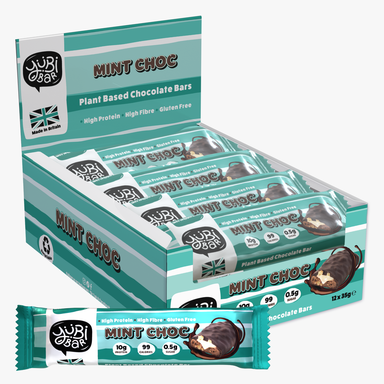 YuBi Bar Protein Nutrition Bar Protein Bars Mint Chocolate Flavour - 12 x 35g