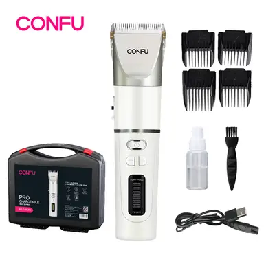 CONFU electric hair clipper electric scissors household adult electric pusher shaving hair barbershop hair salon special T105 ceramic blade + sponge + ab
