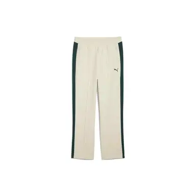 Puma T7 Relaxed Jacquard Track Pants DK - Alpine Snow/Green Terrain