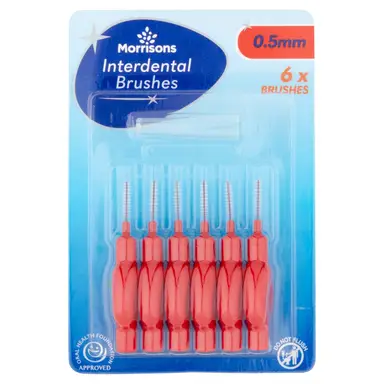 Morrisons Interdental Bruches 0.5mm 6 Pack