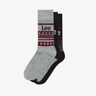 LEE cadeaubox SERGIO - marineblauw/grijs - gestreept/effen - marlène - maat 43-46