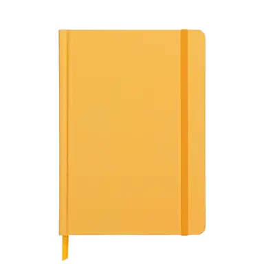 Jubiluu A5 Undated Hardcover 18-Month - 112 Sheets (100g offset paper), Bookmark & Elastic Band - Undated Planner for Long-term Planning, Goal Tracking, or Daily Organization-Sunny Yellow