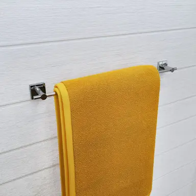 Croydex Chester Flexi-Fix Towel Rail - Chrome