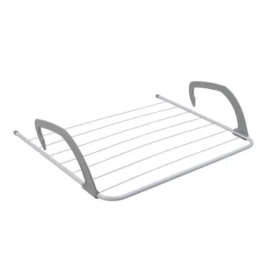 JVL Radiator Laundry Washing Clothes Drying Airer - White