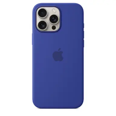Apple Coque en silicone MagSafe pour iPhone 16 Pro Max, bleu outremer