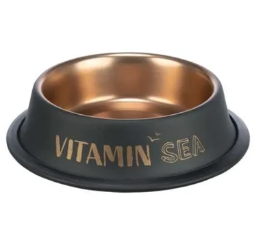 TRIXIE BE NOR VOERBAK RVS ZWART/BRUIN 15CM