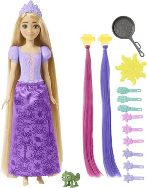 Disney Princess Rapunzel modepop - 29,2 cm, veelkleurig HLW18