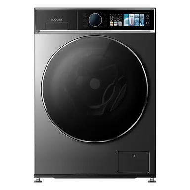 coocaa Galaxy A7 Serie Frontlader-Waschmaschine, 10 kg, BLDC-Wechselrichtermotor, Energieeffizienzklasse A-30%, Bakterienbeseitigungssystem, Dampfwaschung, Schnellwaschung 15', Kindersicherung, 14 Programme, Verzögerter Abschluss, Babypflege, Anti-Tierhaar-Funktion [Energieklasse A] F104A7KBCO