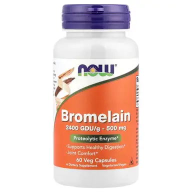 NOW Foods Bromelain, 500mg - 60 Vegan Capsules
