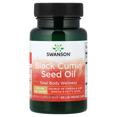 Swanson Black Cumin Seed Oil Immune 500mg - 60 Vegan Capsules
