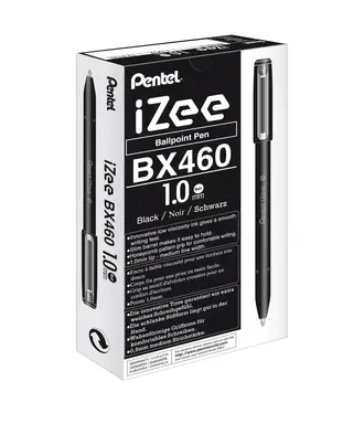 Pentel iZee Ballpoint 1.0mm Black Pack of 12