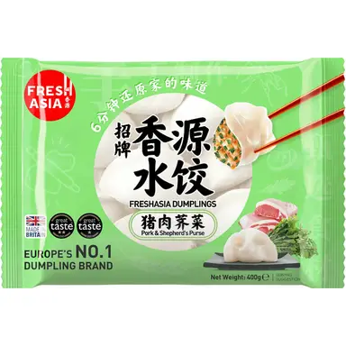 FRESHASIA Pork & Shepherd's Purse Dumplings 400g