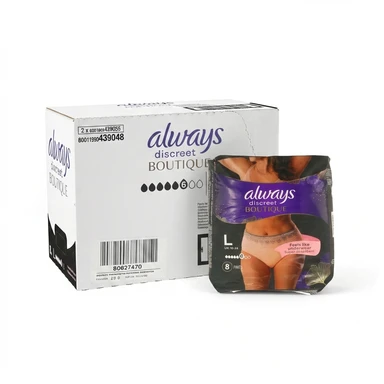 Always Discreet Boutique Incontinence Pants Women Large 2 x 8 Pants