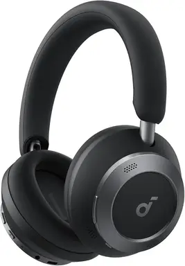 Soundcore Space One Pro, FlexiCurve Over-Ear Headphone, Adaptive Active Noise Cancelling Headphones Driven By 6Mics, 60H Lossless Audio, Ultra-Fast Charging, Hi-Res Wireless, Comfortable Fit