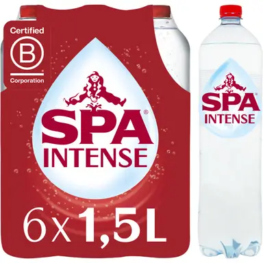 SPA intense mineraalwater, 1,5 liter, 6 flessen