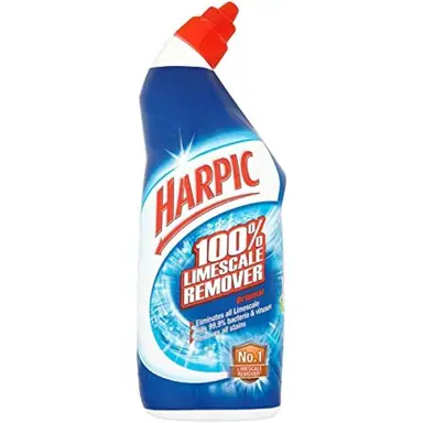 Harpic Toilet Cleaner Gel, 100% Limescale Remover, Original, 750ml