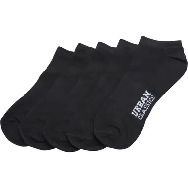 Urban Classics Logo No Show Socks Socks black 35-38 5-Pack