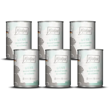 MjAMjAM Gute Pute an gedämpftem Kürbis 6 x 400 g