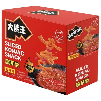 Yanjin Puzi Lanières de konjac épicées 360g (18g*20)
