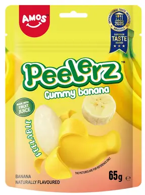 Amos Peelerz Gummy Banana 65g