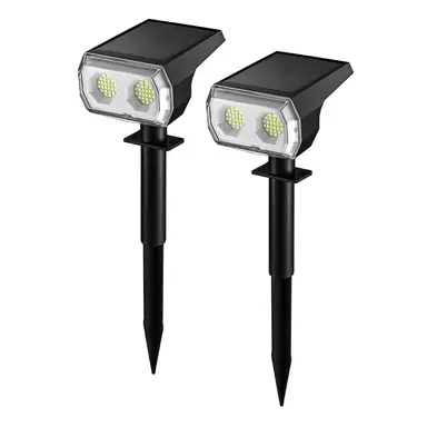 VIVREAL 48-LED zonne-spotlamp warm wit type 2-pack CPD-09, nieuwjaarsaanbieding, top cadeau-ideeën