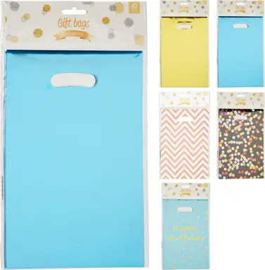 GIFT BAG FOIL SET 10PCS Random color