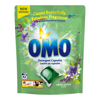 OMO Wascapsules White Orchid 42 stuks