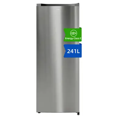 CHiQ JKR245DSSE 54cm 241L Freestanding Larder Fridge - Stainless Steel - E Rated