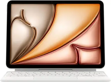 Apple Magic Keyboard Hülle für iPad Air 11" (M3), Mit Integriertem Trackpad, Deutsches Layout, Weiß