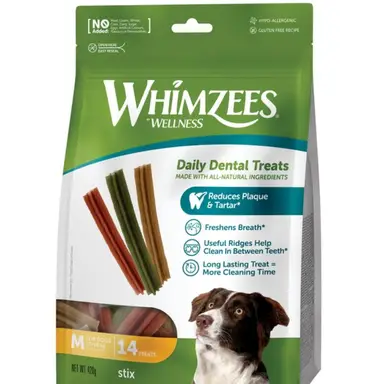 WHIMZEES Stix Medium 120mm (14Pk)