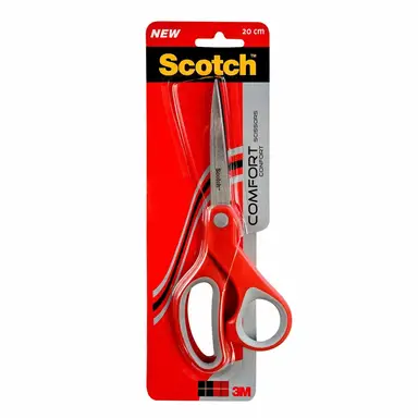 Scotch Comfort Scissors 20cm Red/Grey