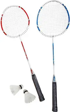 NSP Badminton-Trainingsset, inklusive Tragetasche | Tragbares Badminton-Schlägerset