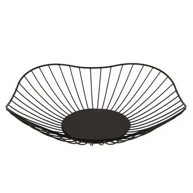  Collapsible Fruit Vegetable Basket Ventilated Storage Organizer Foldable Black            