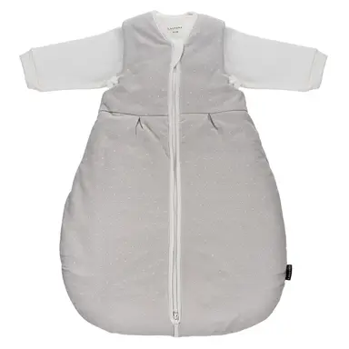 LaLoona Ganzjahres Schlafsack - Weiß Grau Punkte 62-68