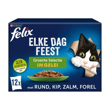 Felix Premium Kattenvoer Groentenmix 12×85g