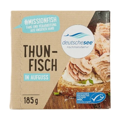 Deutsche See Thunfisch in Aufguss 185 g X 8