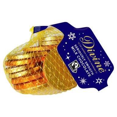 Divine Fairtrade Milk Chocolate Coins