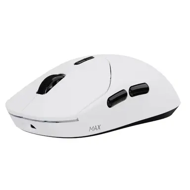 RAPOO VT2 MAX Wireless Gaming Mouse, True 8K Wireless Polling Rate, 53g Lightweight, Up to 750 Hr Battery, Nordic nRF54L15 MCU, 120-Million Optical Switch, 10 Programmable Buttons, Macro Enabled - White