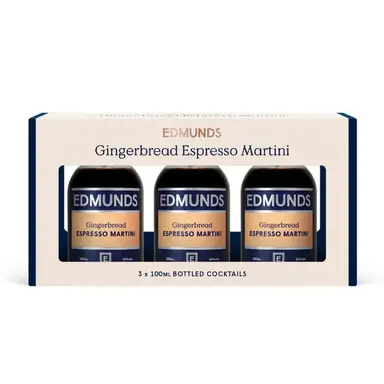 EDMUNDS Cocktails Gingerbread Espresso Martini Gift Box (3 x 100ml)