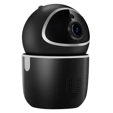 TENVIS 1080P Smart Security Camera 360° Coverage with Two Way Audio Motion Detection Night Vision ABS Metal in Black T3801D