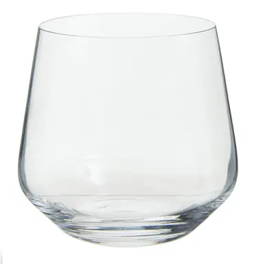 Maison by Premier Sleek Set of 4 Lead Free Crystal Tumblers, Modern Design Small Tumblers For Kitchen, Versatile Tumblers