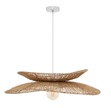 Atmosphera Alara Suspension en métal et jute beige - Diamètre 69,5 cm
