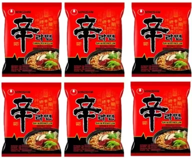 Nongshim Instant Nudeln Shin Ramyun 6 X 120g